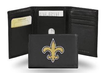 New Orleans Saints Wallet - Embroidery Trifold