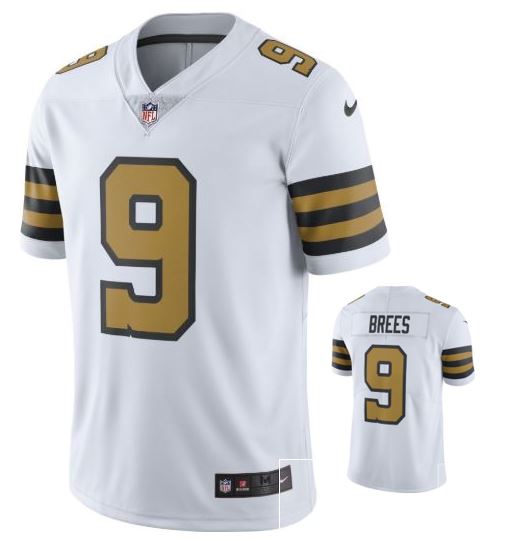 New Orleans Saints Jersey - Limited Color Rush Brees #9