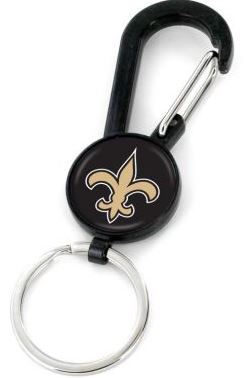 New Orleans Saints Key Chain - Metal Carabiner