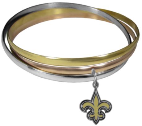 New Orleans Saints Bracelet - Tri-color Bangle