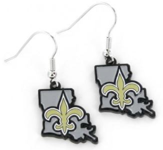 New Orleans Saints Earrings - State Design
