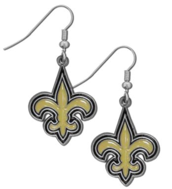 New Orleans Saints Earrings - Dangle FDL