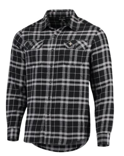 New Orleans Saints Shirt - Black/Gray Flannel