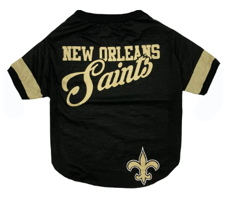 New Orleans Saints Pet T-Shirt - Stripe