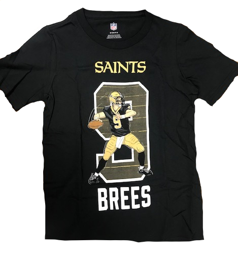 New Orleans Saints T Shirt - Youth #9 Player